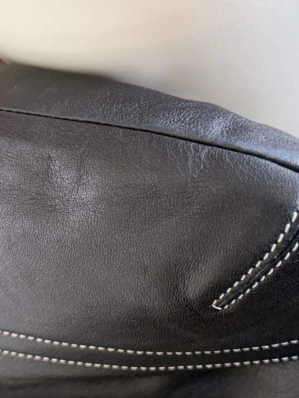 Vintage Legacy Slim (#1415) black leather convertible crossbody bag - Picture 9 of 11